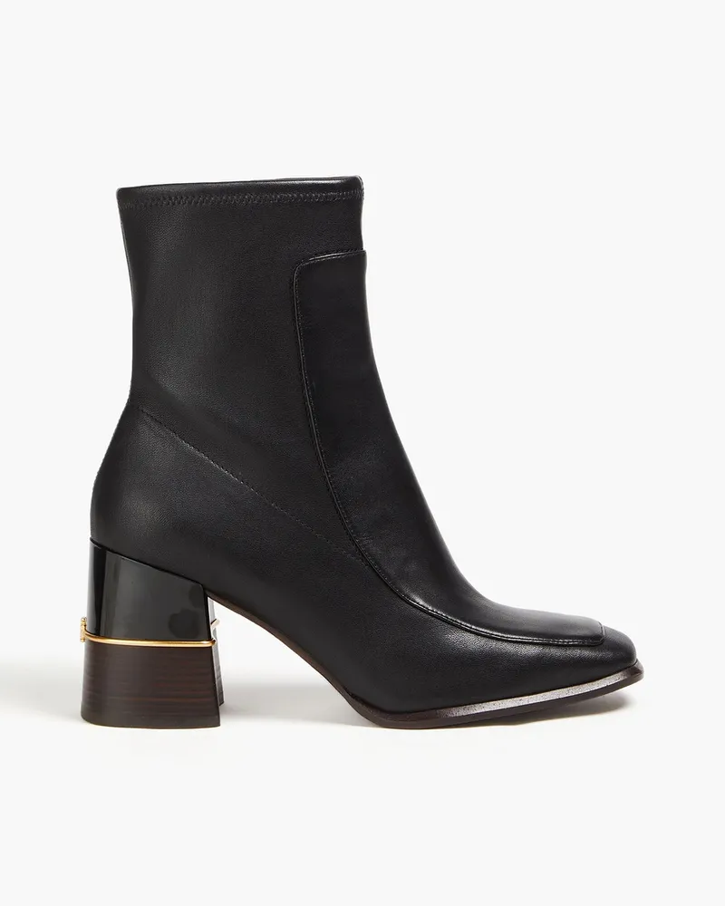 Tory Burch Ankle Boots aus Leder Schwarz