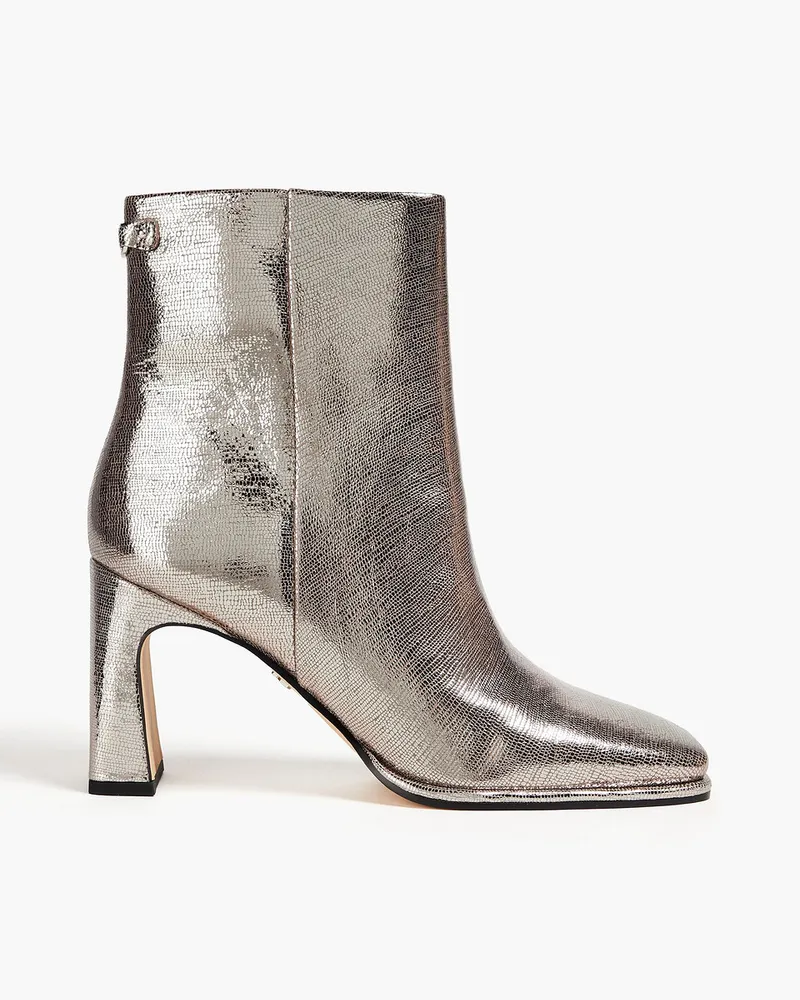 Sam Edelman Irie Ankle Boots aus strukturiertem -Leder Metallic