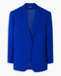 David Koma Oversized-Blazer aus Woll-Crêpe Blau