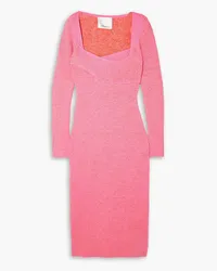 3.1 phillip lim Midikleid aus einer gerippten Baumwollmischung Pink