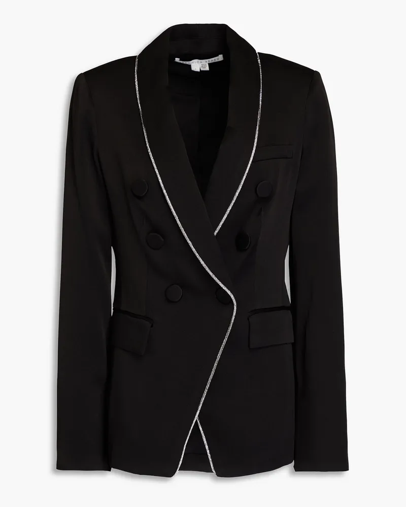 Veronica Beard Jagger embellished crepe-satin blazer Schwarz