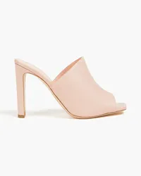 Rupert Sanderson Mules aus Leder Pink