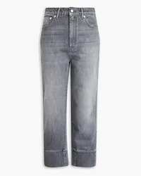 Officine Generale Zina hoch sitzende Cropped Karottenjeans Grau