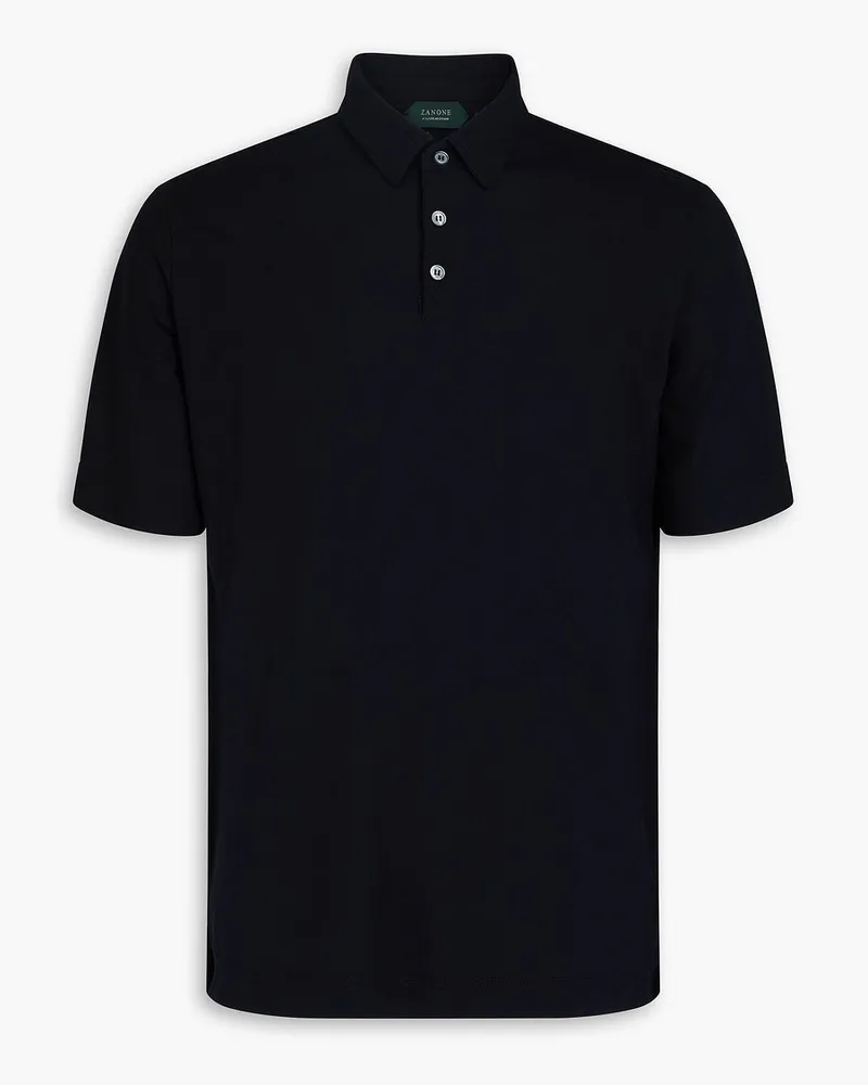 Slowear Poloshirt aus Baumwoll-Jersey Blau