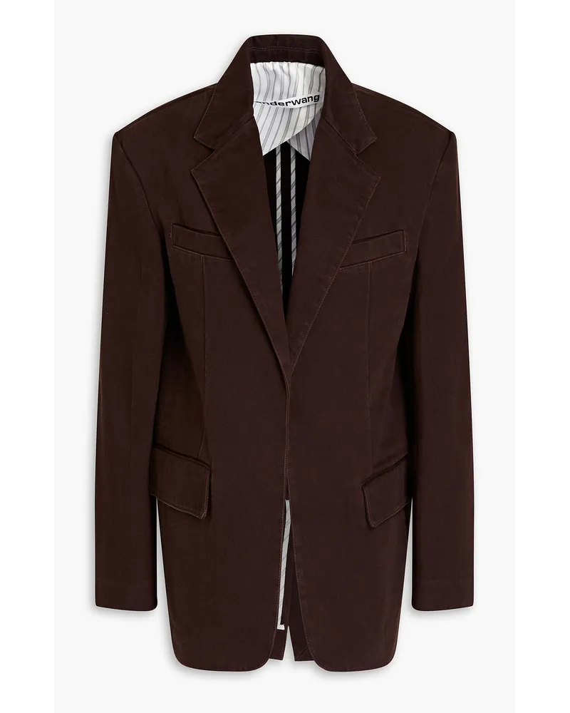 Alexander Wang Blazer aus Baumwoll-Twill Braun