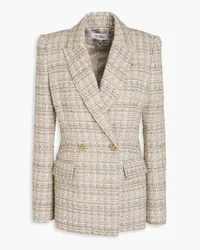 Derek Lam Doppelreihiger Blazer aus Bouclé-Tweed Neutral