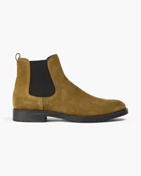 TOD'S Chelsea-Boots aus Veloursleder Grün