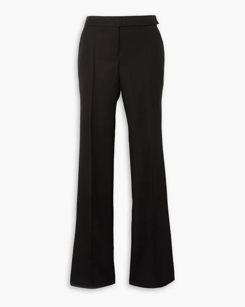 Stella McCartney Hose mit schmalem Bein aus Grain de Poudre Schwarz