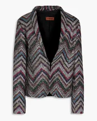 Missoni Strickjacke inHäkeloptik mit Pailletten Schwarz