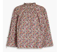 Poppy Bluse aus Baumwollpopeline mit floralem Print