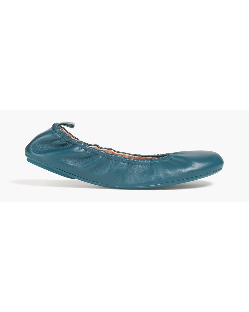 Gianvito Rossi Ballerinas aus Leder Blau