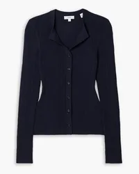 A.L.C. Fisher Cardigan aus einer gerippten Baumwollmischung Blau