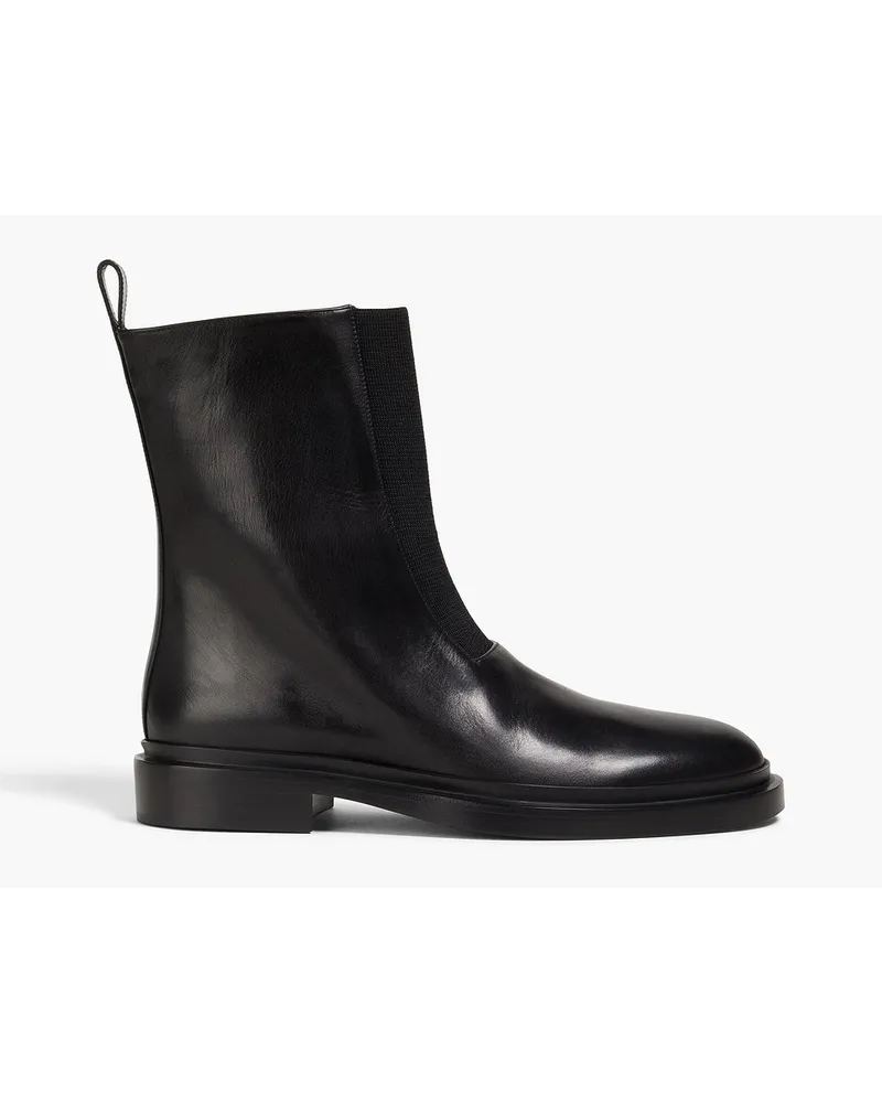 Jil Sander Chelsea-Boots aus Leder Schwarz