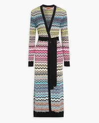 Missoni Cardigan aus Häkelstrick aus einer Baumwollmischung Gelb