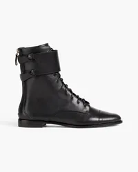 Alexandre Birman Combat Boots aus Leder Schwarz