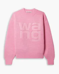 Alexander Wang Strickpullover mit Logoprägung Pink