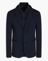 Emporio Armani Blazer aus Piqué Blau