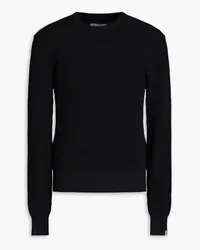 Rag & Bone Gerippter Pullover aus Baumwolle Schwarz