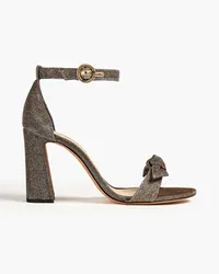 Alexandre Birman Clarita Sandalen aus Lamé mit Schleife Metallic