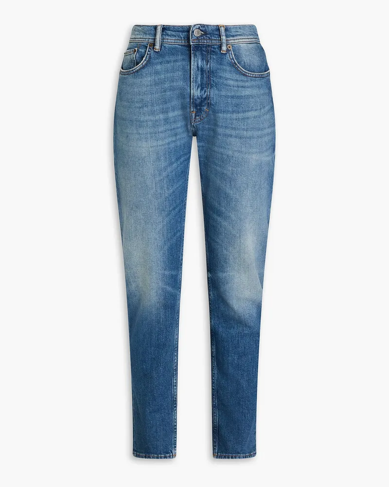 Acne Studios Halbhohe Jeans mit schmalem Bein Blau