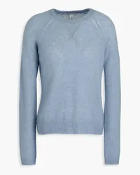 Autumn Cashmere Cashmere and silk-blend sweater Blau