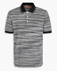 Missoni Poloshirt aus Baumwolle inSpace-Dye-Optik Schwarz