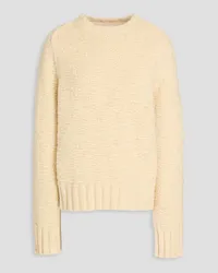 Jil Sander Pullover aus Bouclé-Wolle Weiß