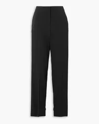 Stella McCartney Hose mit geradem Bein aus Gabardine Schwarz