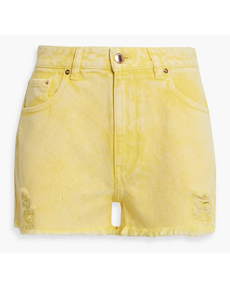 Retrofête Suzi Jeansshorts Indistressed Optik Gelb