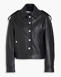 Claudie Pierlot Lederjacke Schwarz