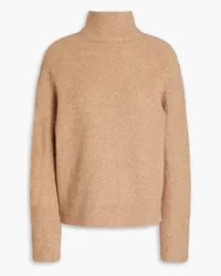 Vince Rollkragenpullover aus meliertem Strick Neutral