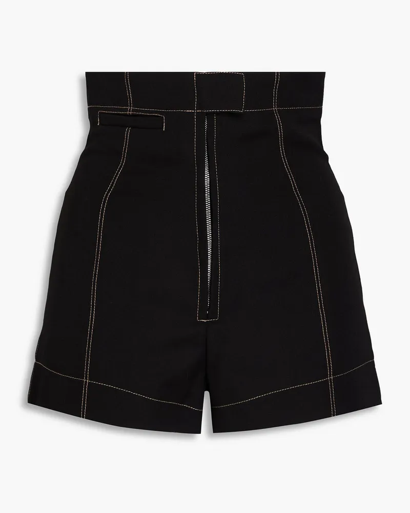 Jacquemus Shorts aus Wolle mit Cut-outs Schwarz