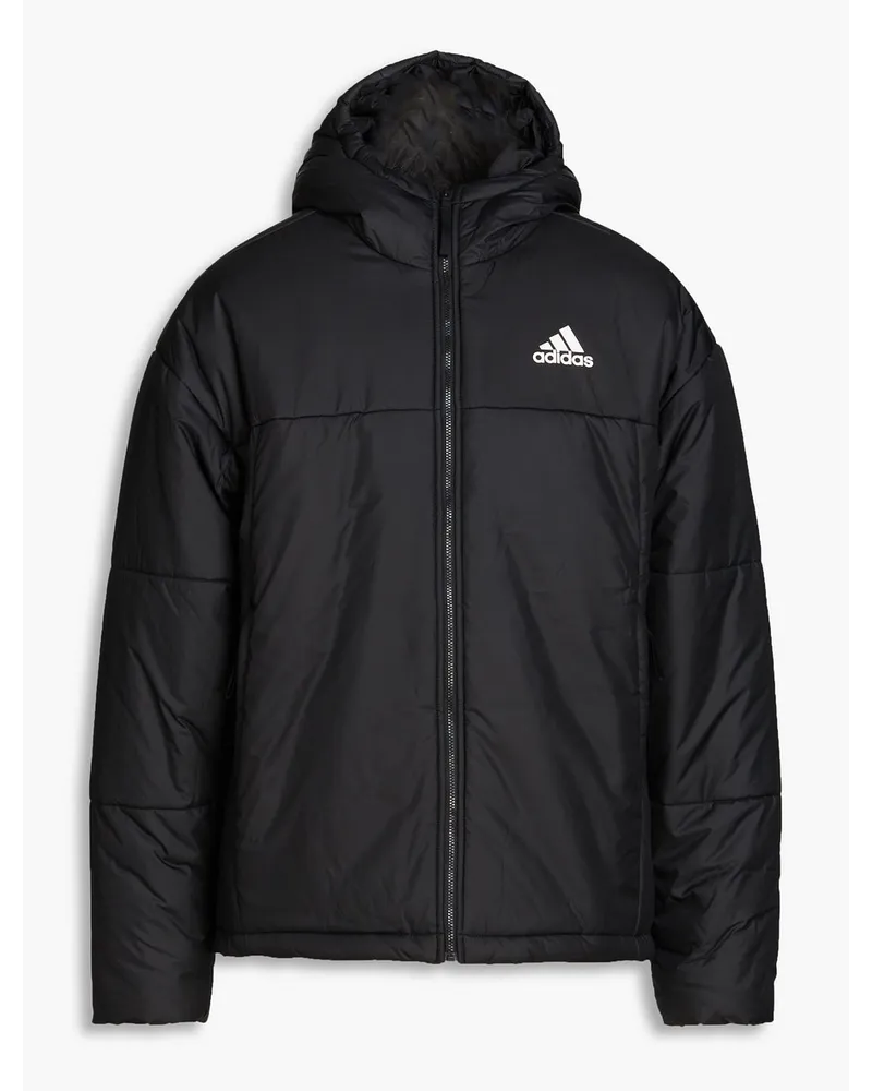 adidas Kapuzenjacke aus gestepptem Shell Schwarz