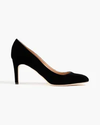 Sergio Rossi Madame Pumps aus Samt Schwarz