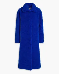 STAND Jessie Mantel aus Shearling-Imitat Blau