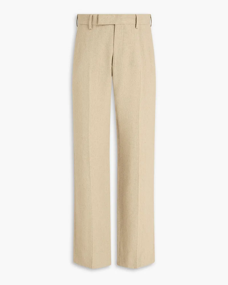 Jacquemus Feijoa Hose aus Leinen-Canvas Neutral