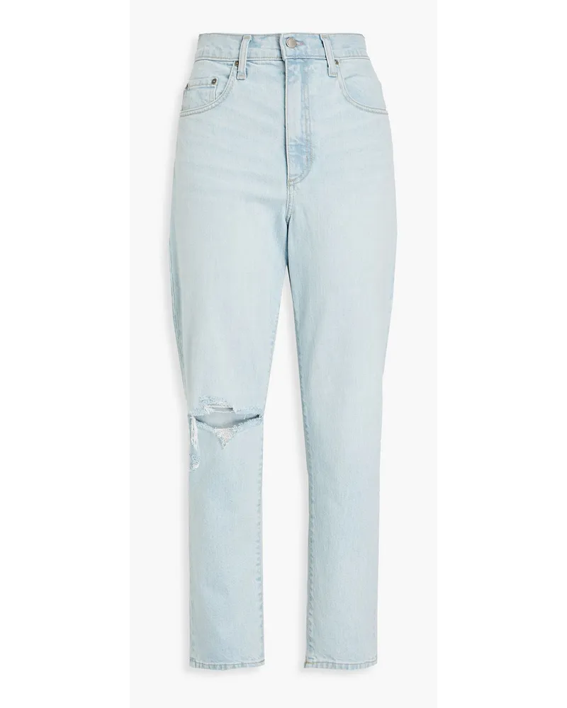 Nobody Denim Frankie hoch sitzende Cropped Jeans mit geradem Bein Blau