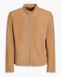 Rag & Bone Café Racer Jacke aus Veloursleder Neutral