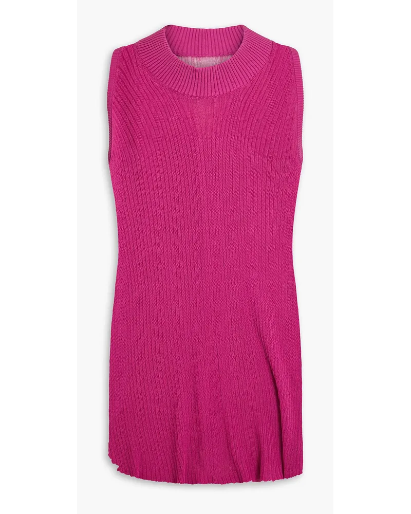 Rick Owens Tanktop aus gerippter Baumwolle Pink