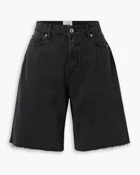 HALFBOY Jeansshorts Schwarz