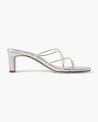 Porte & Paire Mules aus Leder Metallic