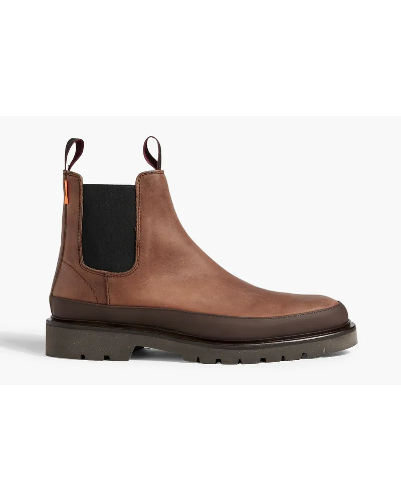 Paul Smith Geyser Chelsea-Boots aus brüniertem Leder Braun