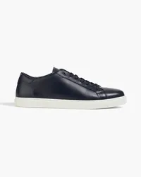 Emporio Armani Sneakers aus Leder Blau