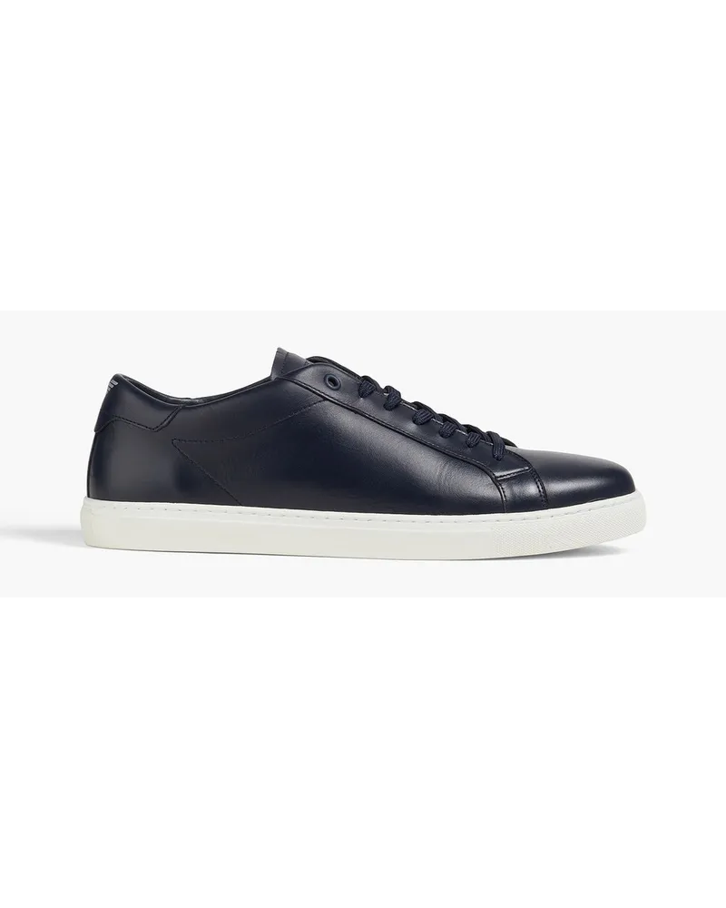 Emporio Armani Sneakers aus Leder Blau