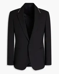 Versace Blazer aus Wolle mit Stickereien und Kristallverzierung Schwarz