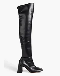 Gianvito Rossi Overknees aus Leder Schwarz