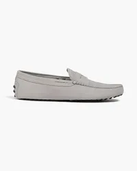 TOD'S Gommino suede driving shoes Grau