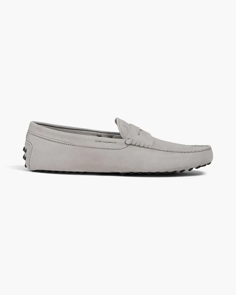 TOD'S Gommino suede driving shoes Grau