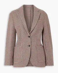 Fortela Bruno Jacke aus Tweed aus einer Wollmischung Burgunderrot