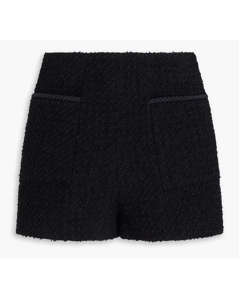 Claudie Pierlot Shorts aus Bouclé-Tweed Schwarz